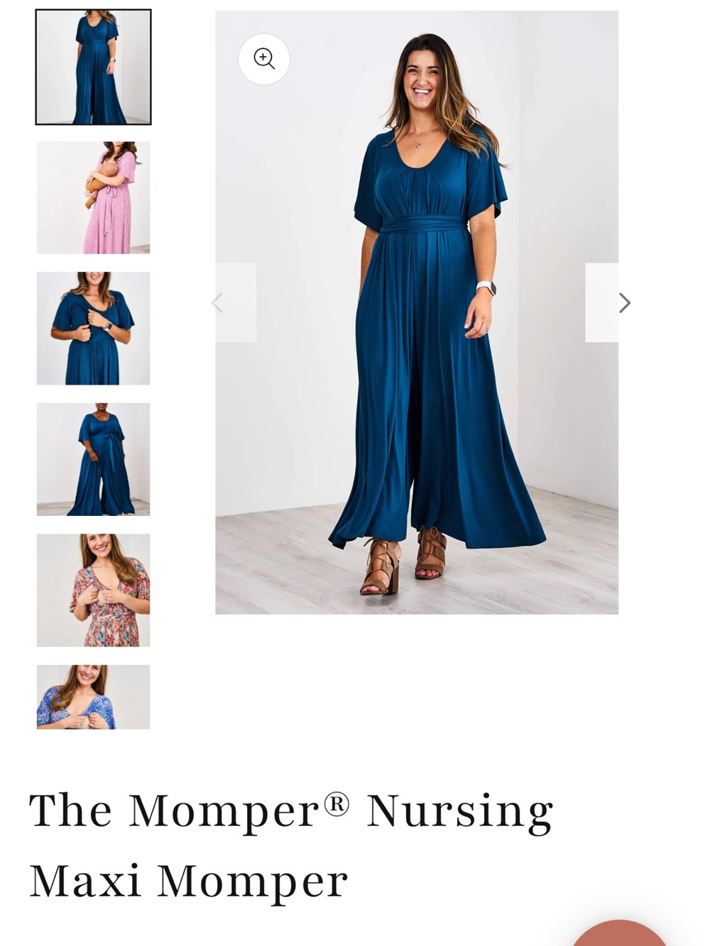 Latched Mama Teal Maxi Nursing momper-standard